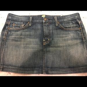 7 for all mankind Super cute denim mini skirt